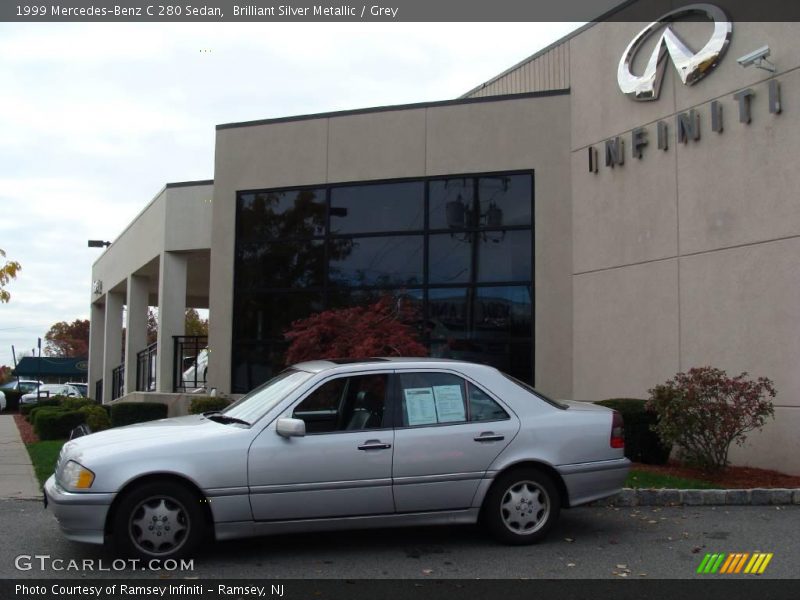 Brilliant Silver Metallic / Grey 1999 Mercedes-Benz C 280 Sedan