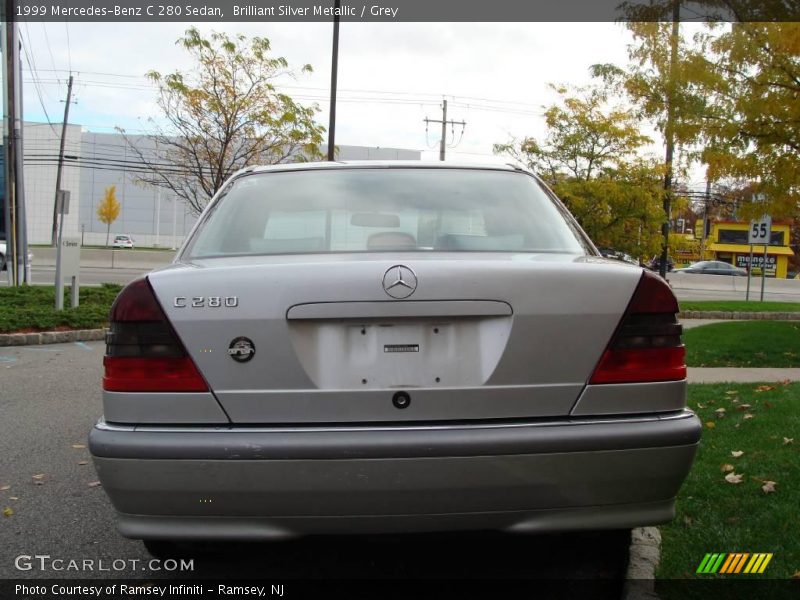 Brilliant Silver Metallic / Grey 1999 Mercedes-Benz C 280 Sedan