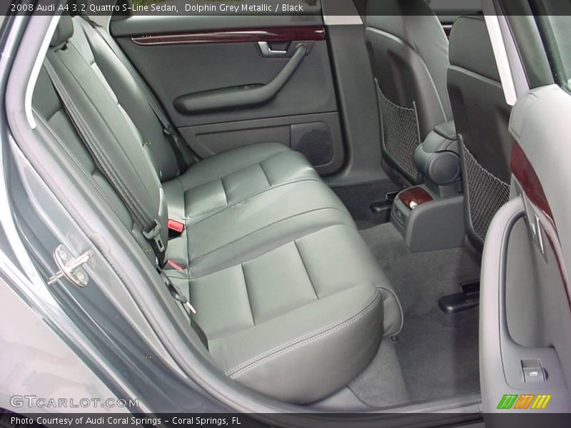 Dolphin Grey Metallic / Black 2008 Audi A4 3.2 Quattro S-Line Sedan