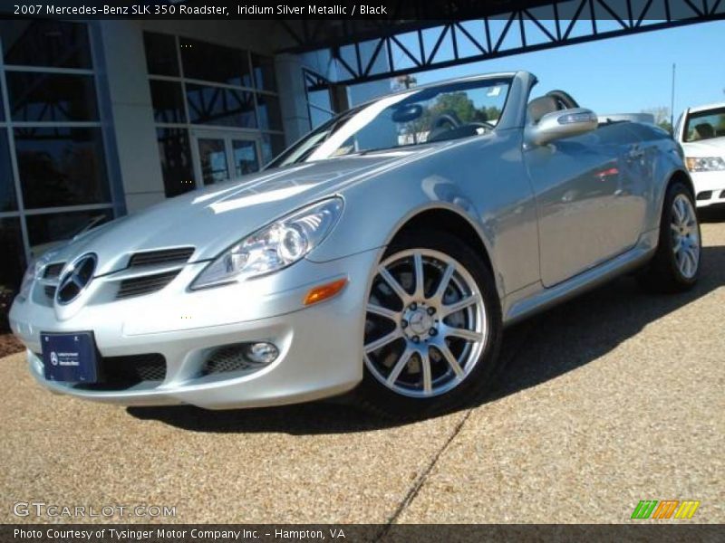 Iridium Silver Metallic / Black 2007 Mercedes-Benz SLK 350 Roadster