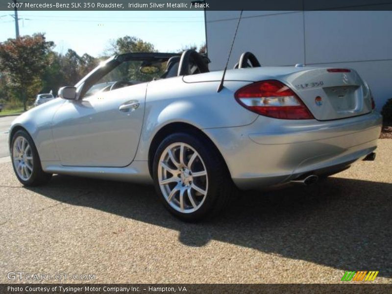 Iridium Silver Metallic / Black 2007 Mercedes-Benz SLK 350 Roadster