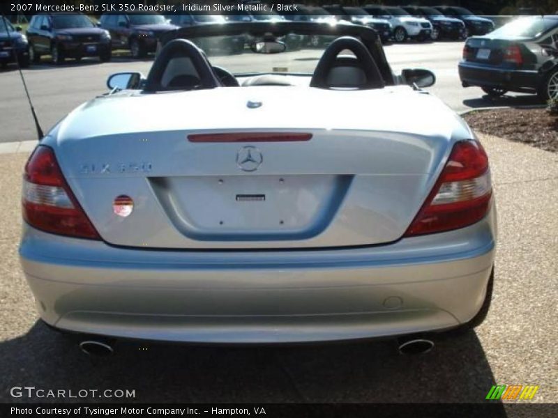 Iridium Silver Metallic / Black 2007 Mercedes-Benz SLK 350 Roadster