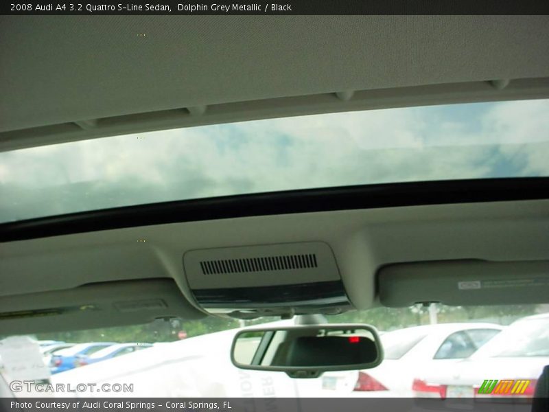 Dolphin Grey Metallic / Black 2008 Audi A4 3.2 Quattro S-Line Sedan