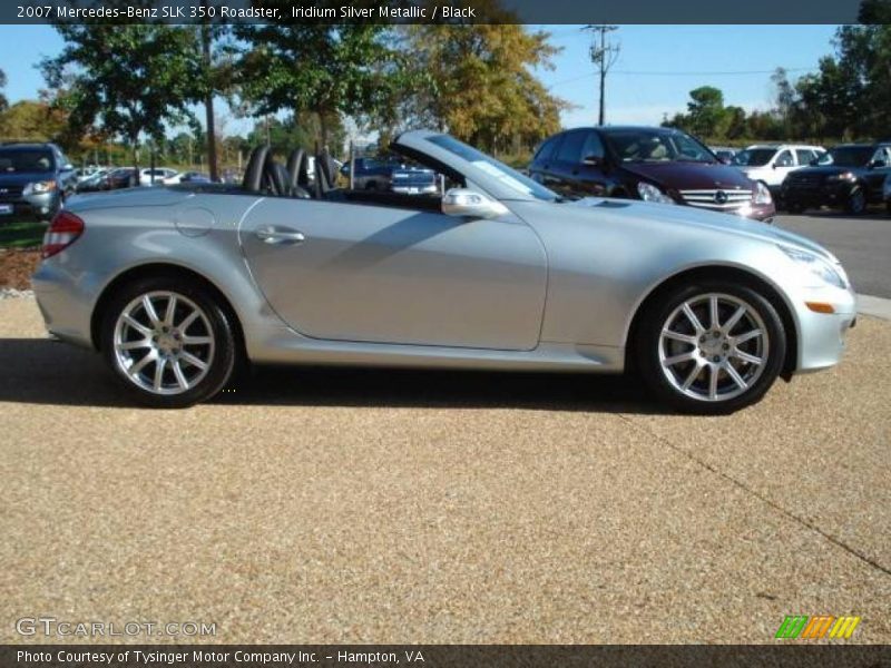 Iridium Silver Metallic / Black 2007 Mercedes-Benz SLK 350 Roadster