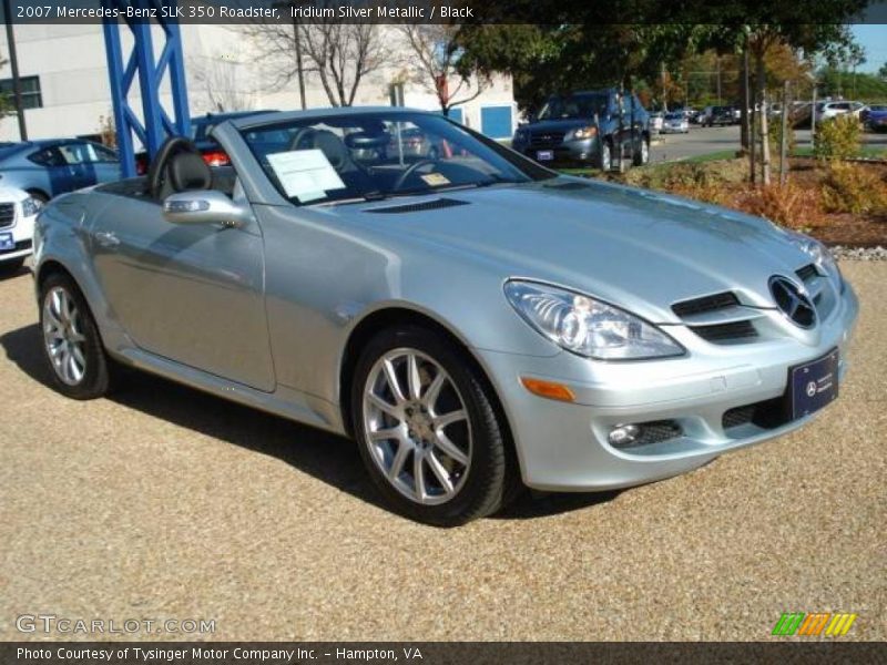 Iridium Silver Metallic / Black 2007 Mercedes-Benz SLK 350 Roadster
