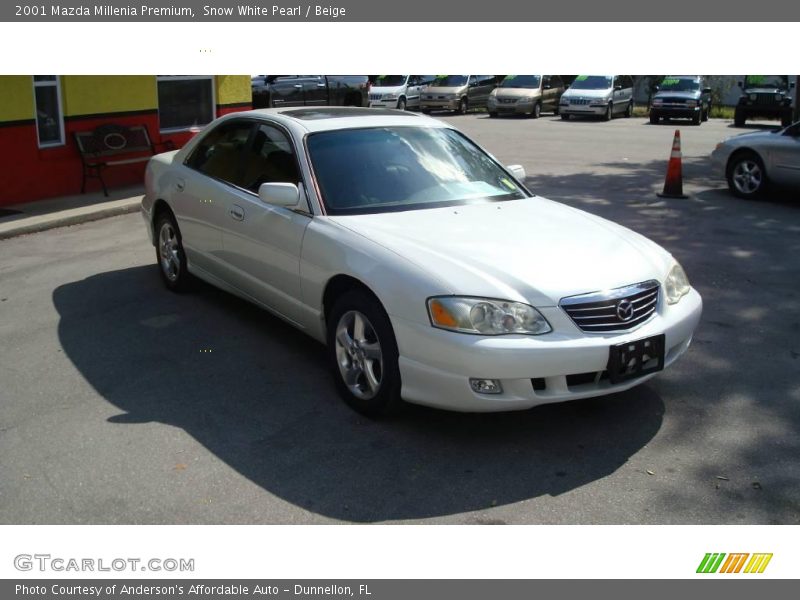 Snow White Pearl / Beige 2001 Mazda Millenia Premium
