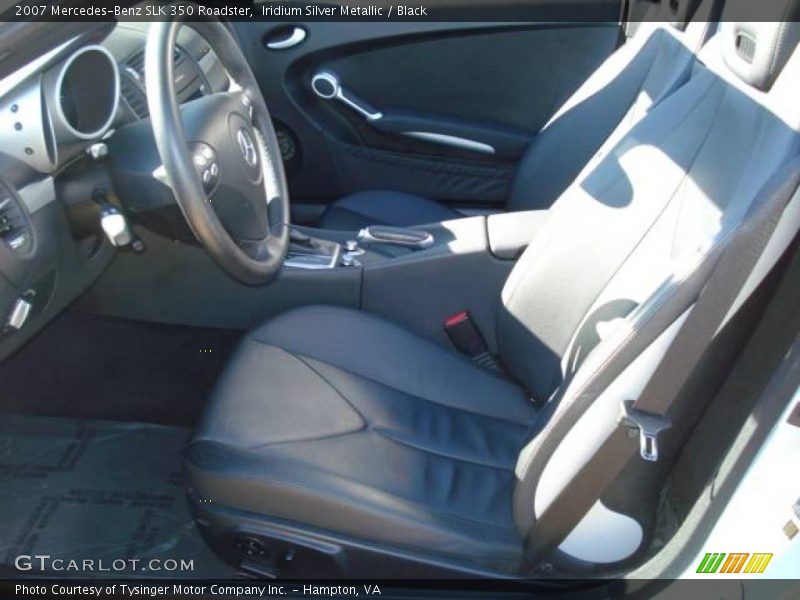 Iridium Silver Metallic / Black 2007 Mercedes-Benz SLK 350 Roadster