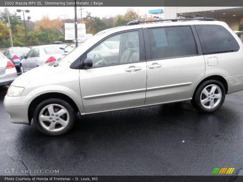 Shimmering Sand Metallic / Beige 2002 Mazda MPV ES