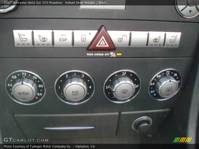 Iridium Silver Metallic / Black 2007 Mercedes-Benz SLK 350 Roadster