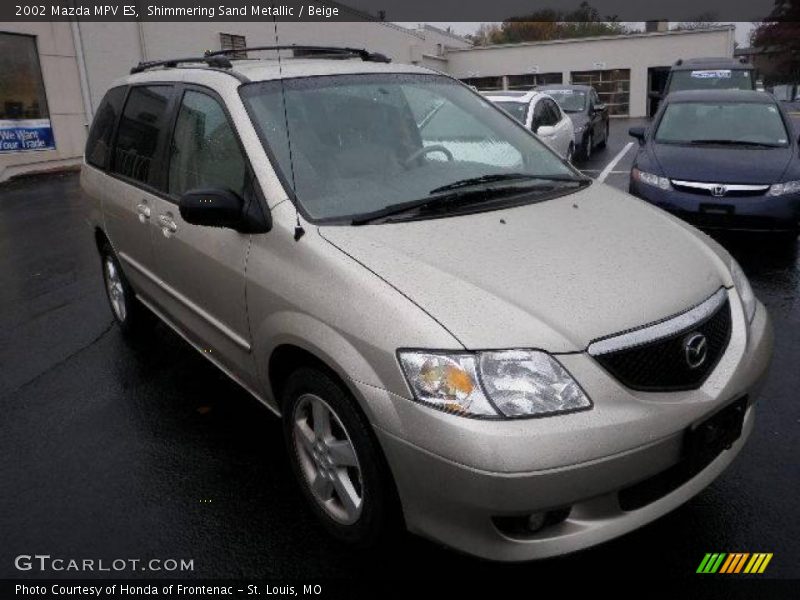 Shimmering Sand Metallic / Beige 2002 Mazda MPV ES