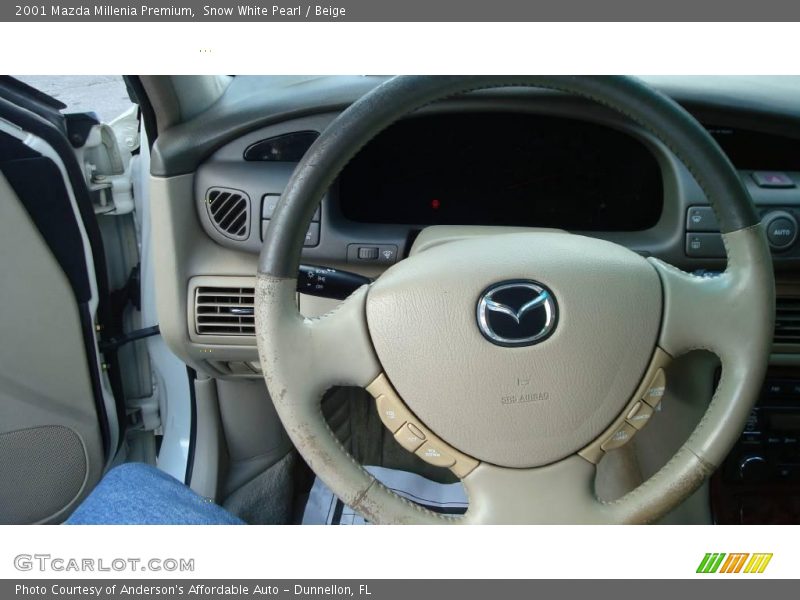 Snow White Pearl / Beige 2001 Mazda Millenia Premium