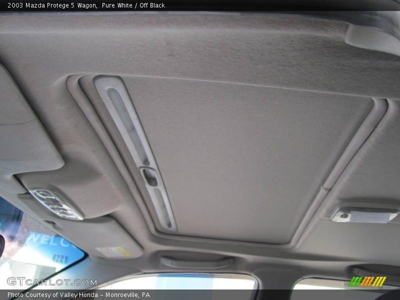 Pure White / Off Black 2003 Mazda Protege 5 Wagon