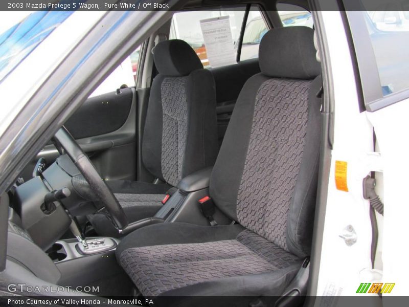 Pure White / Off Black 2003 Mazda Protege 5 Wagon