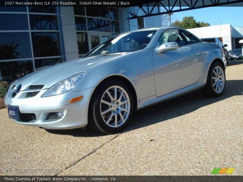 Iridium Silver Metallic / Black 2007 Mercedes-Benz SLK 350 Roadster