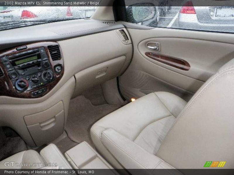 Shimmering Sand Metallic / Beige 2002 Mazda MPV ES