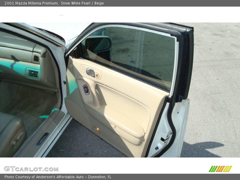 Snow White Pearl / Beige 2001 Mazda Millenia Premium