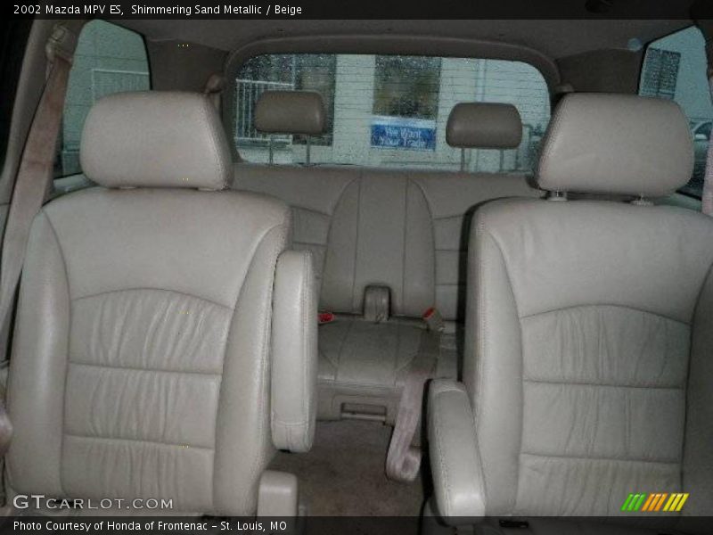 Shimmering Sand Metallic / Beige 2002 Mazda MPV ES