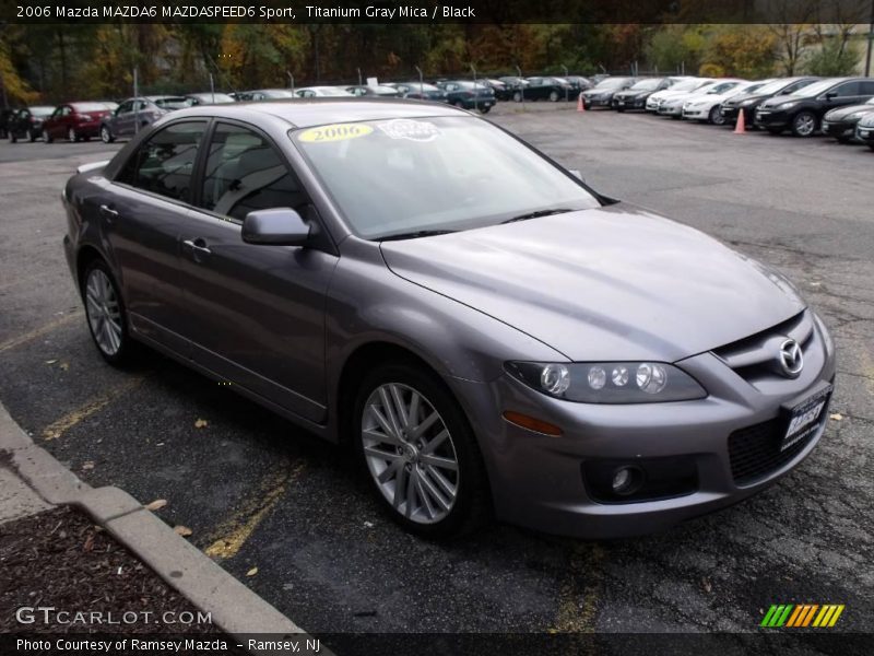 Titanium Gray Mica / Black 2006 Mazda MAZDA6 MAZDASPEED6 Sport