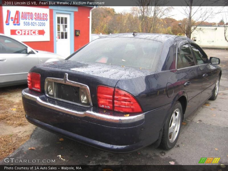 Pearl Blue Metallic / Medium Parchment 2001 Lincoln LS V8