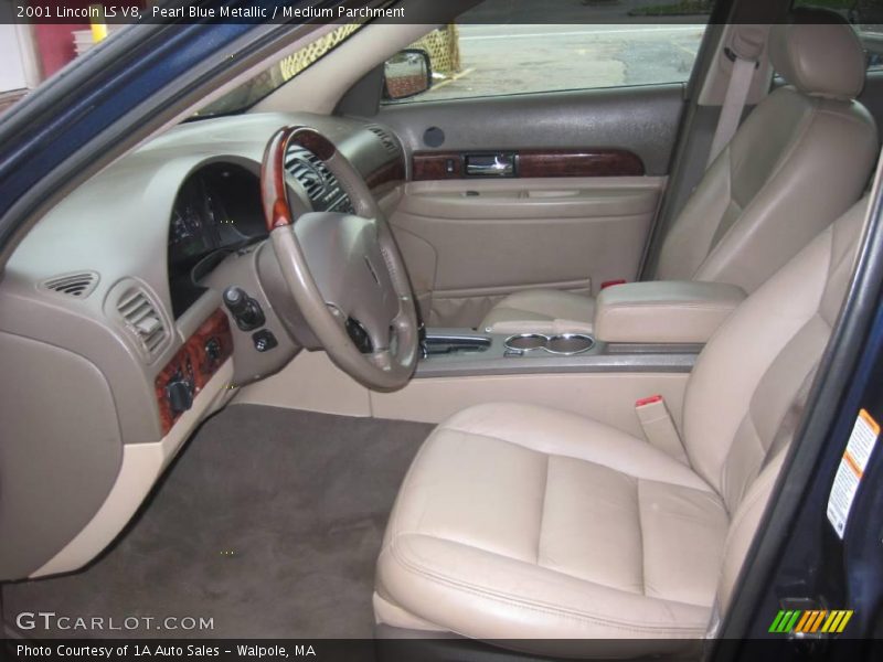 Pearl Blue Metallic / Medium Parchment 2001 Lincoln LS V8