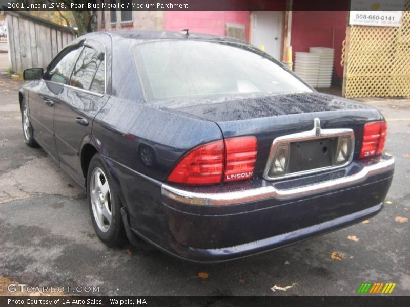 Pearl Blue Metallic / Medium Parchment 2001 Lincoln LS V8