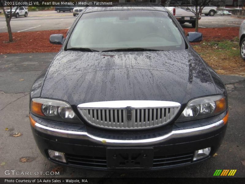 Pearl Blue Metallic / Medium Parchment 2001 Lincoln LS V8