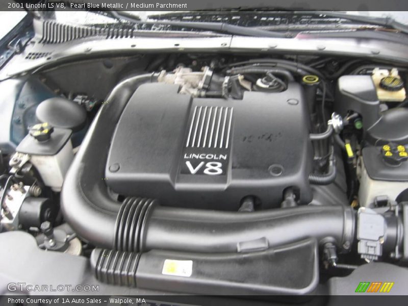 Pearl Blue Metallic / Medium Parchment 2001 Lincoln LS V8