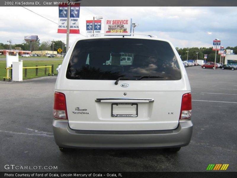 Clear White / Gray 2002 Kia Sedona EX
