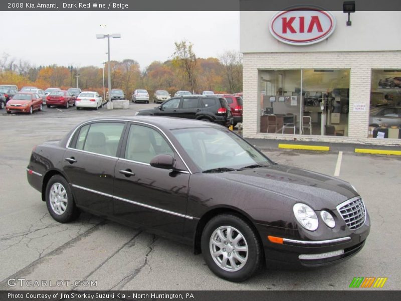 Dark Red Wine / Beige 2008 Kia Amanti