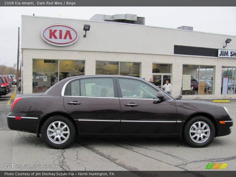 Dark Red Wine / Beige 2008 Kia Amanti