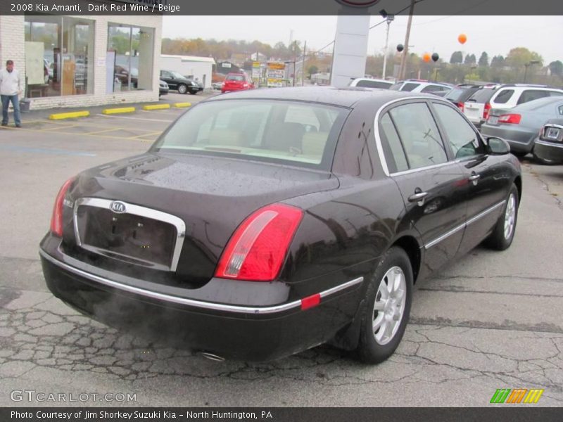 Dark Red Wine / Beige 2008 Kia Amanti