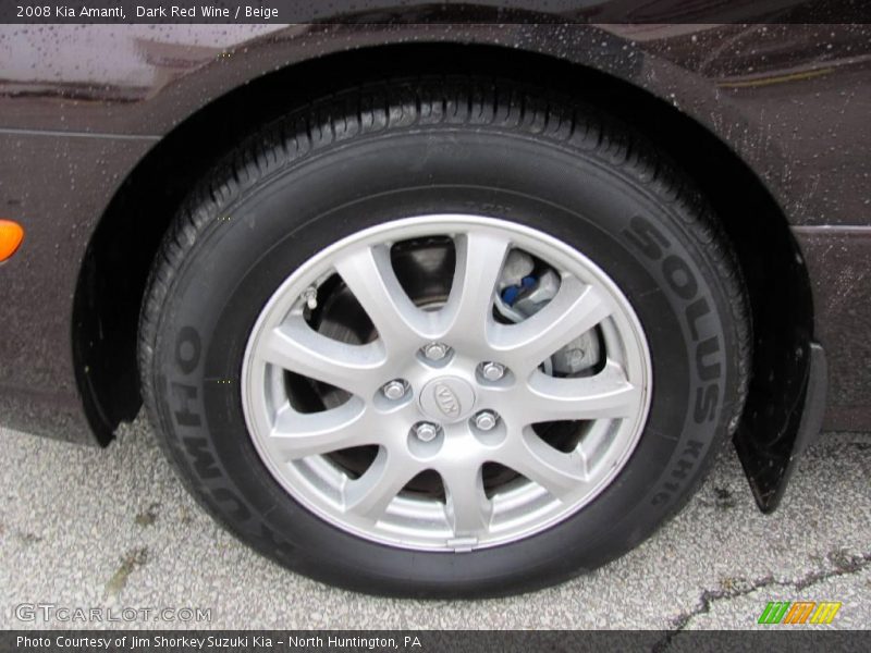Dark Red Wine / Beige 2008 Kia Amanti