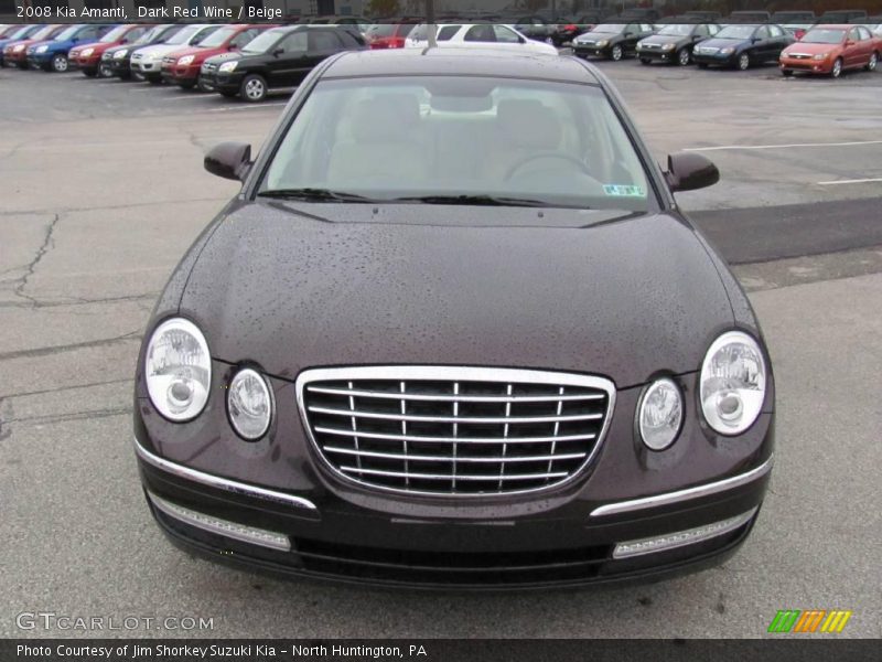 Dark Red Wine / Beige 2008 Kia Amanti