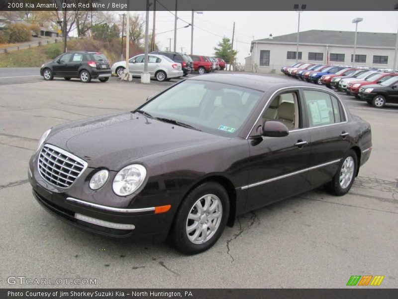 Dark Red Wine / Beige 2008 Kia Amanti