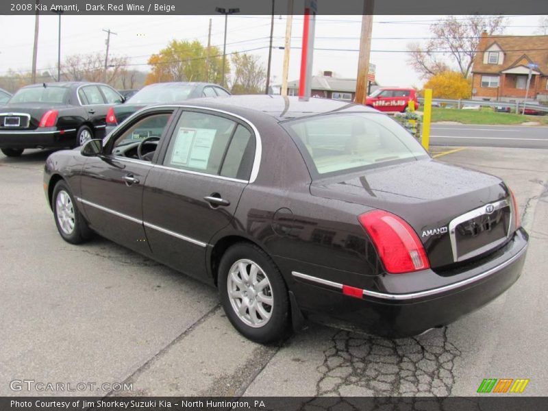 Dark Red Wine / Beige 2008 Kia Amanti