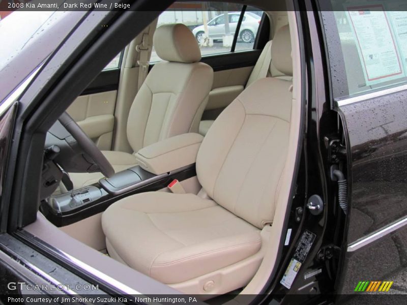 Dark Red Wine / Beige 2008 Kia Amanti