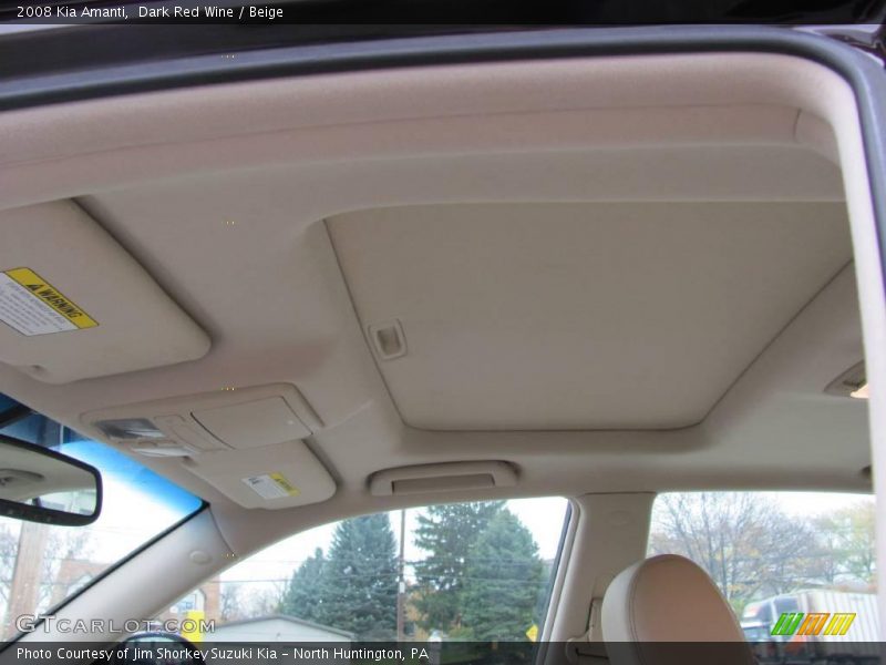Dark Red Wine / Beige 2008 Kia Amanti