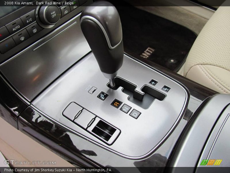 Dark Red Wine / Beige 2008 Kia Amanti
