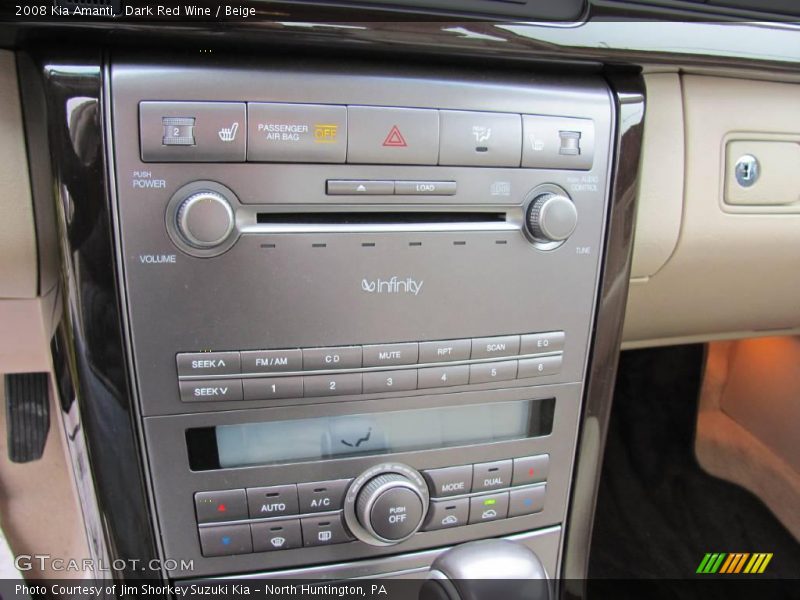 Dark Red Wine / Beige 2008 Kia Amanti
