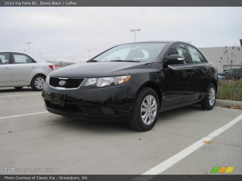 Ebony Black / Coffee 2010 Kia Forte EX