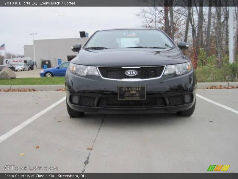 Ebony Black / Coffee 2010 Kia Forte EX