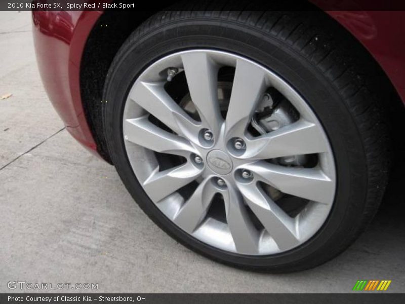 Spicy Red / Black Sport 2010 Kia Forte SX