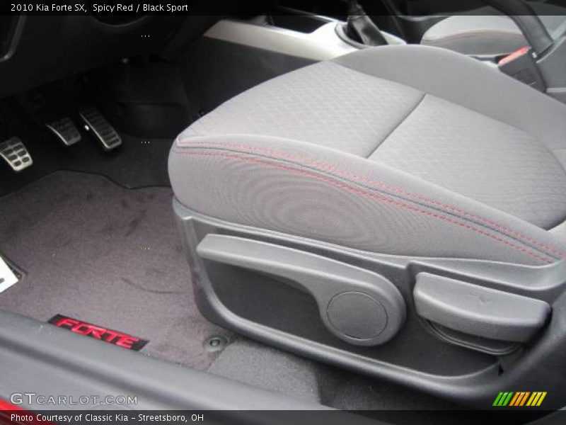 Spicy Red / Black Sport 2010 Kia Forte SX