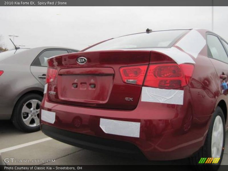 Spicy Red / Stone 2010 Kia Forte EX