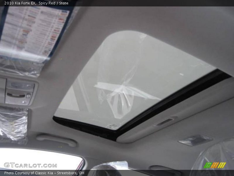 Spicy Red / Stone 2010 Kia Forte EX