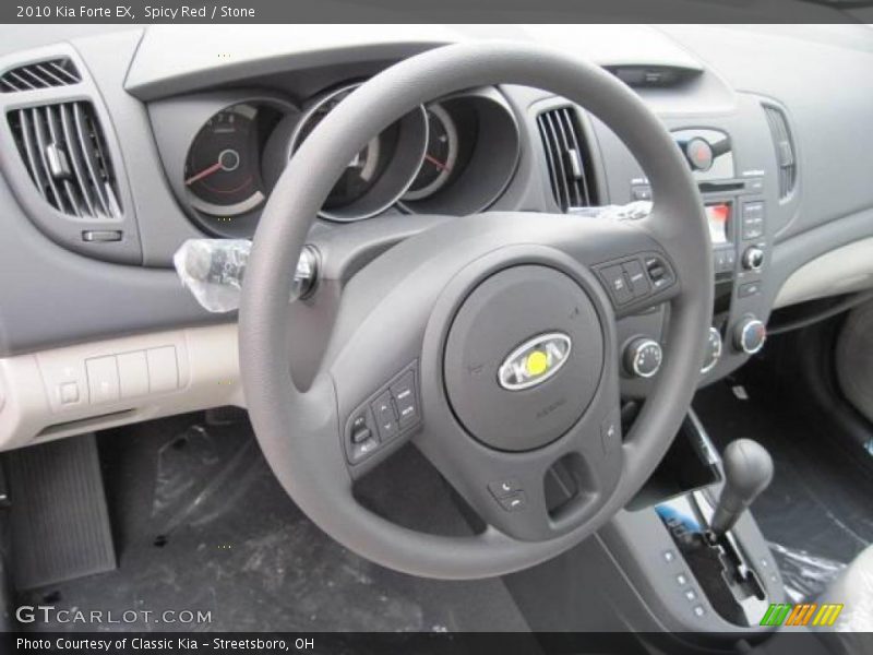 Spicy Red / Stone 2010 Kia Forte EX