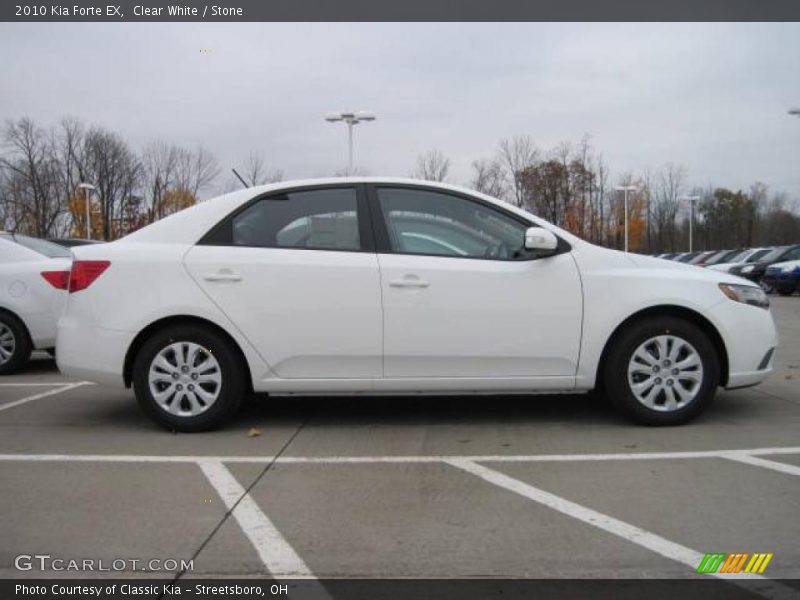 Clear White / Stone 2010 Kia Forte EX