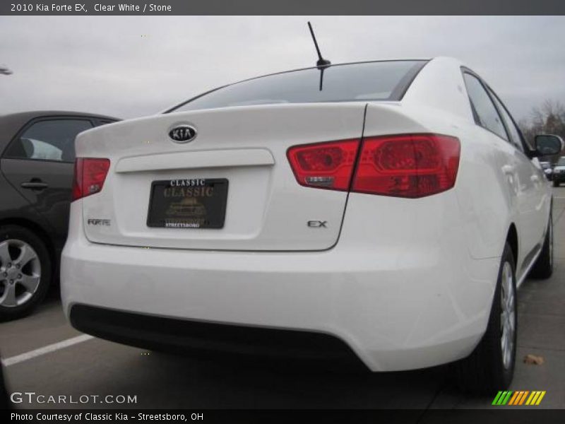 Clear White / Stone 2010 Kia Forte EX