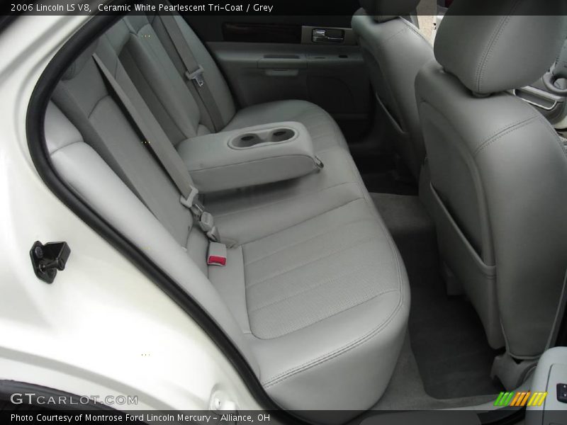 Ceramic White Pearlescent Tri-Coat / Grey 2006 Lincoln LS V8