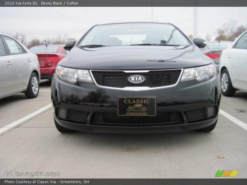Ebony Black / Coffee 2010 Kia Forte EX